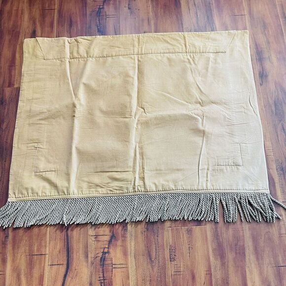 Floral Victorian Style Tapestry Wall Hanging Floral Burgundy Blue Fringe 37x45 - Picture 2 of 6